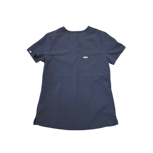 Figs Catarina One-Pocket Scrub Top CHARCOAL XS - Picture 1 of 5